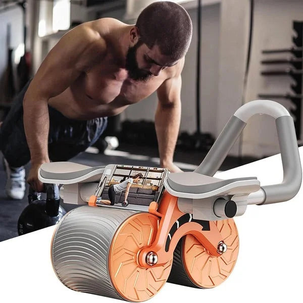 Power Core Ab Roller Kit – Home Gym Fitness Wheel with Digital Timer