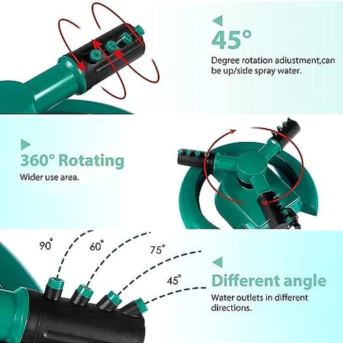 Garden Sprinkle – 360° Automatic Rotating Lawn & Garden Sprinkler
