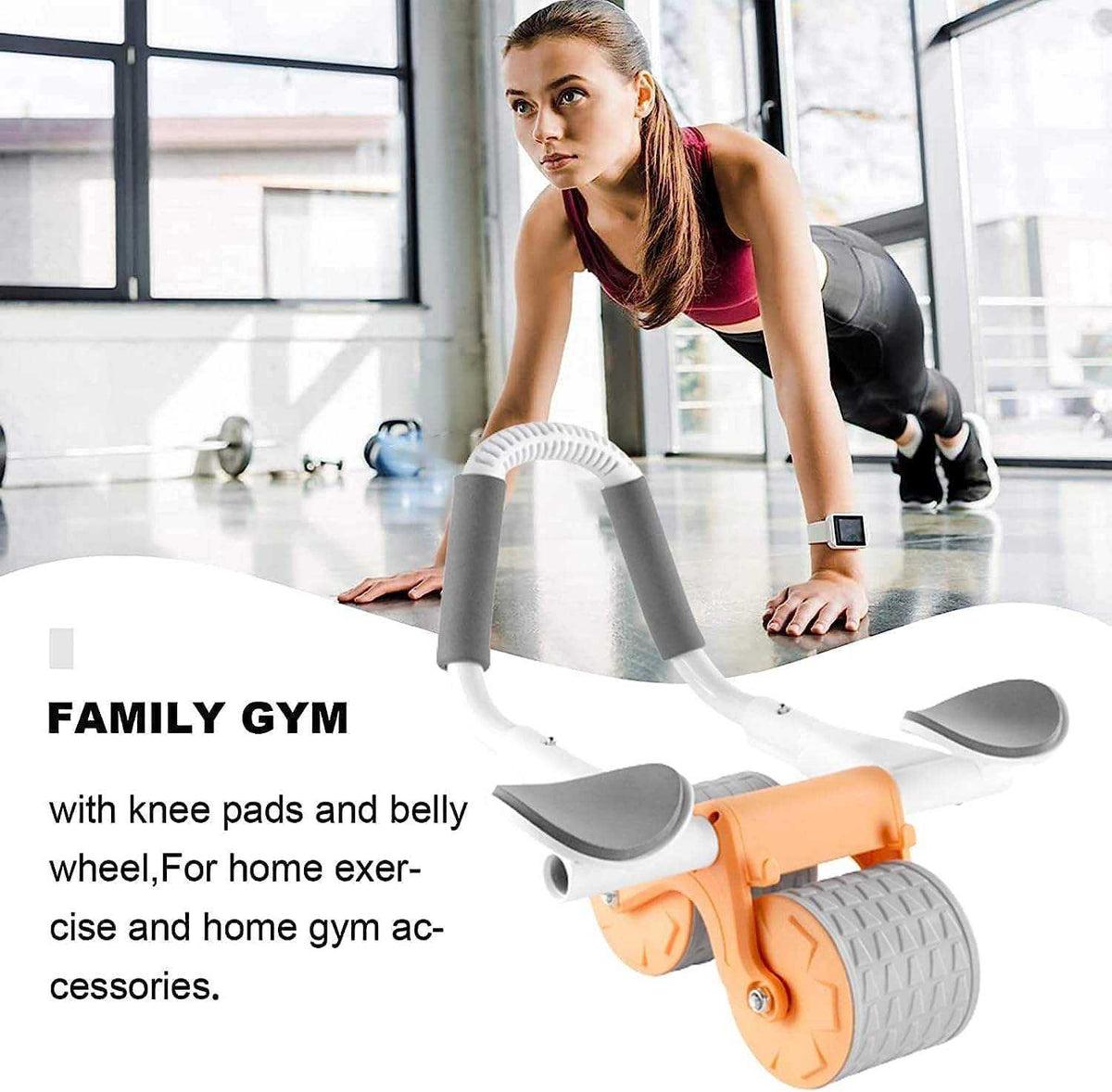 Power Core Ab Roller Kit – Home Gym Fitness Wheel with Digital Timer