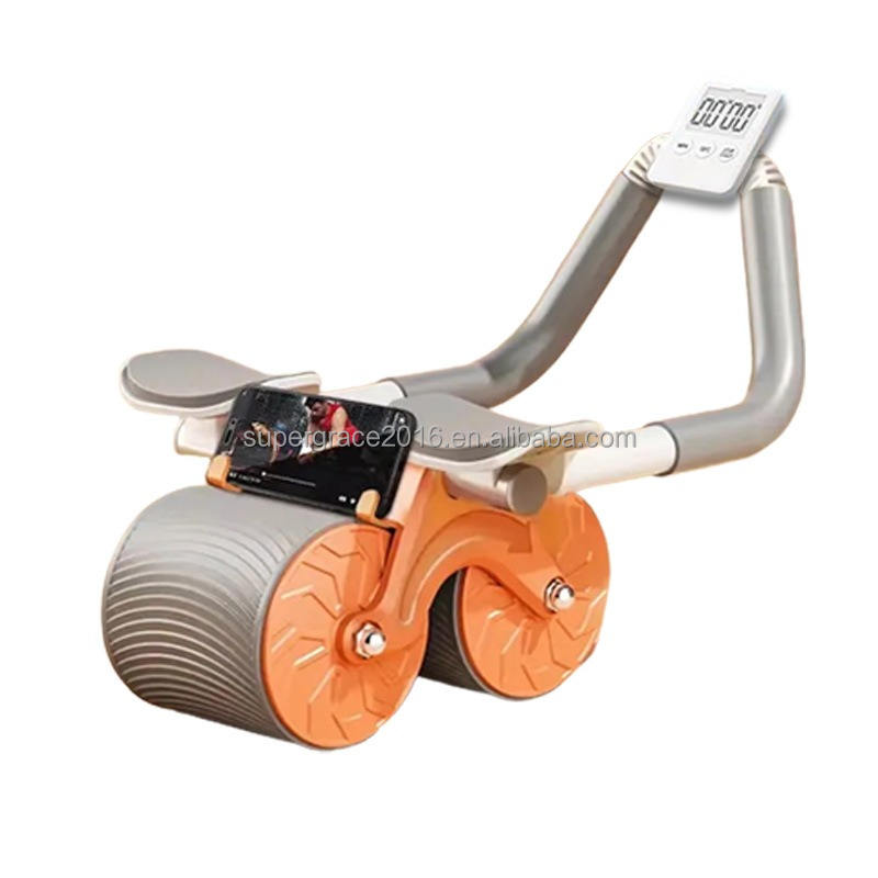 Power Core Ab Roller Kit – Home Gym Fitness Wheel with Digital Timer