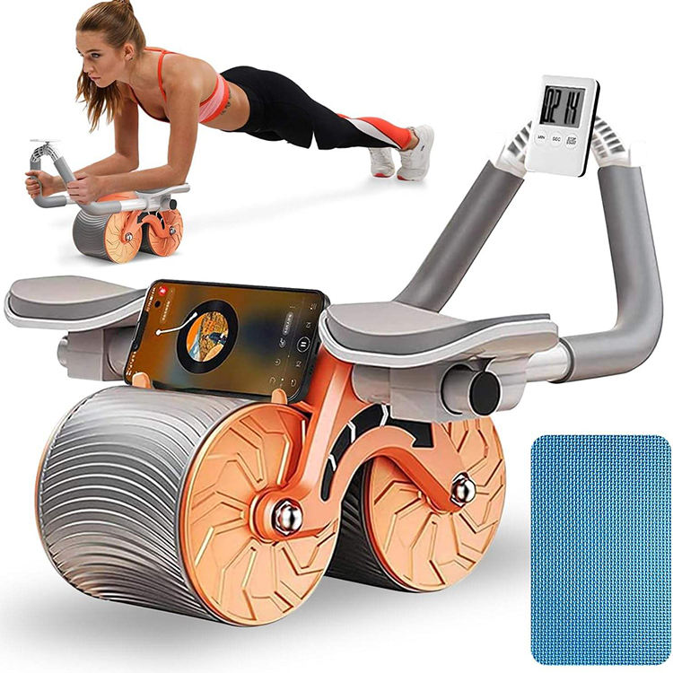 Power Core Ab Roller Kit – Home Gym Fitness Wheel with Digital Timer
