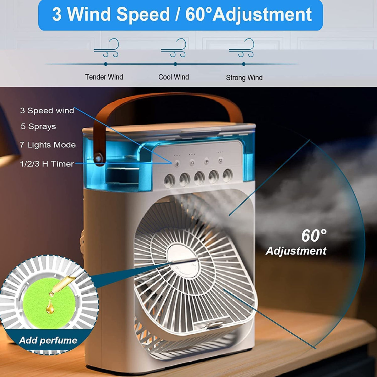 Desktop mini air conditioner fan - Saadiq.pk Pakistan