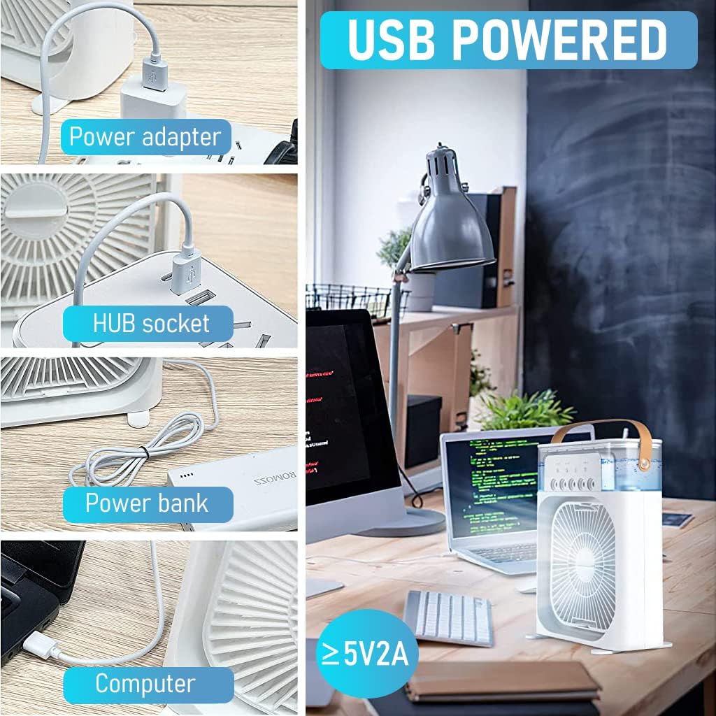 USB portable mist cooling fan - buy in Pakistan