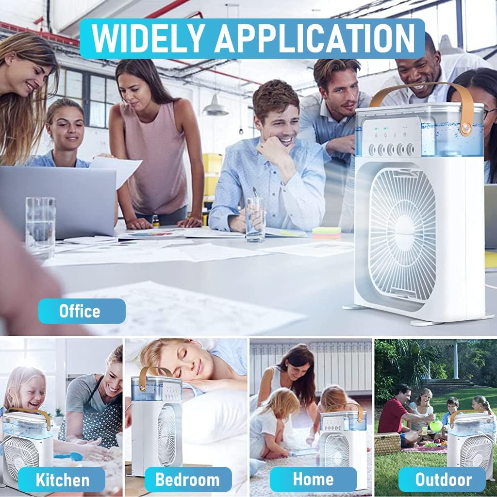 Portable water spray air cooler fan - Saadiq.pk