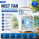 Mini air conditioner desk fan with spray - Saadiq.pk