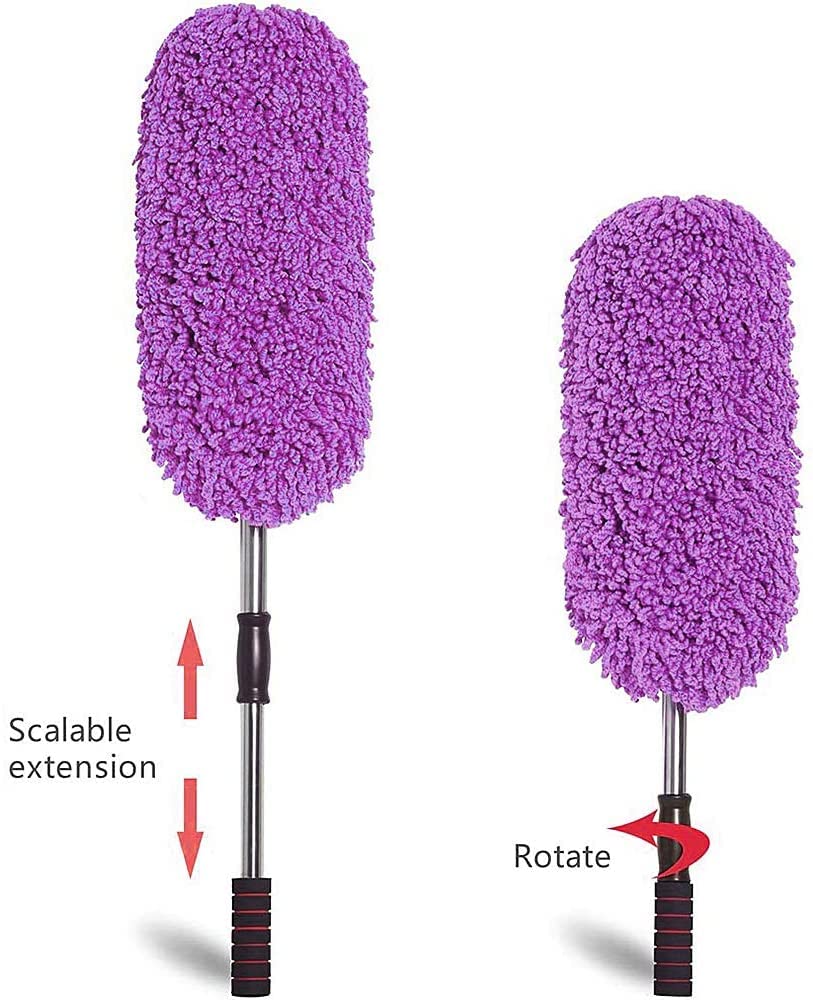 Microfiber Car Cleaning Duster | Telescopic Handle Exterior & Interior Cleaner - Saadiq.pk