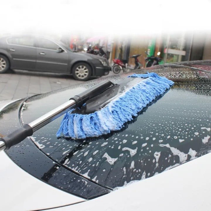 Microfiber Car Cleaning Duster | Telescopic Handle Exterior & Interior Cleaner - Saadiq.pk