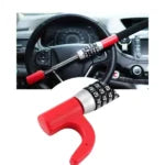 Portable Car Steering Wheel Lock with Seat Belt Buckle – Anti Theft