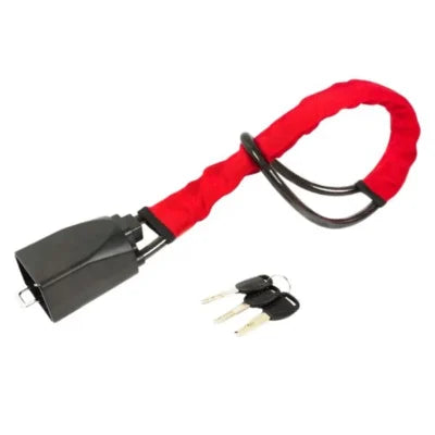 Portable Car Steering Wheel Lock with Seat Belt Buckle – Anti Theft